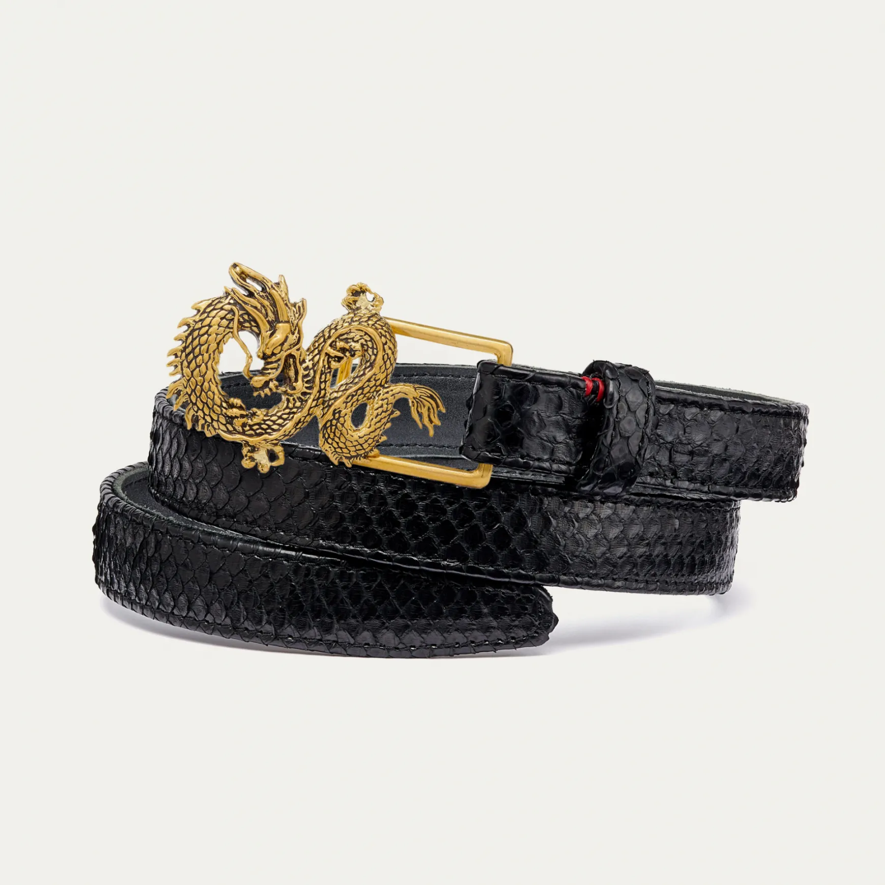 New Claris Virot Baby Ceintures Dragon Python Noir