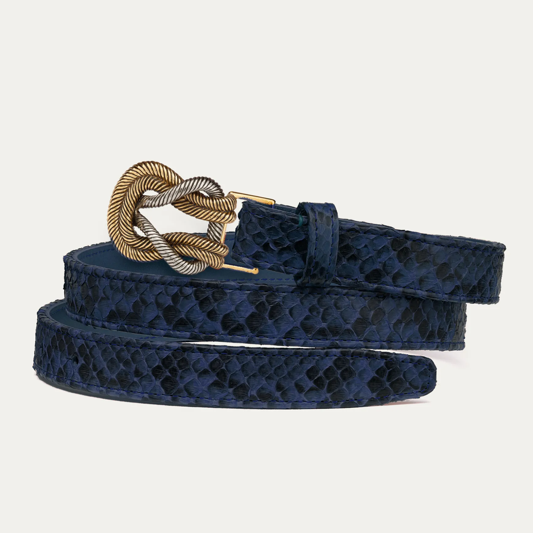 Store Claris Virot Baby Ceintures Noeud Python Navy