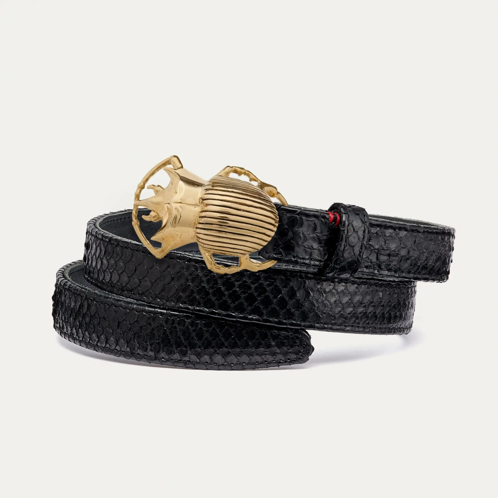 Online Claris Virot Baby Ceintures Scarabée Python Noir