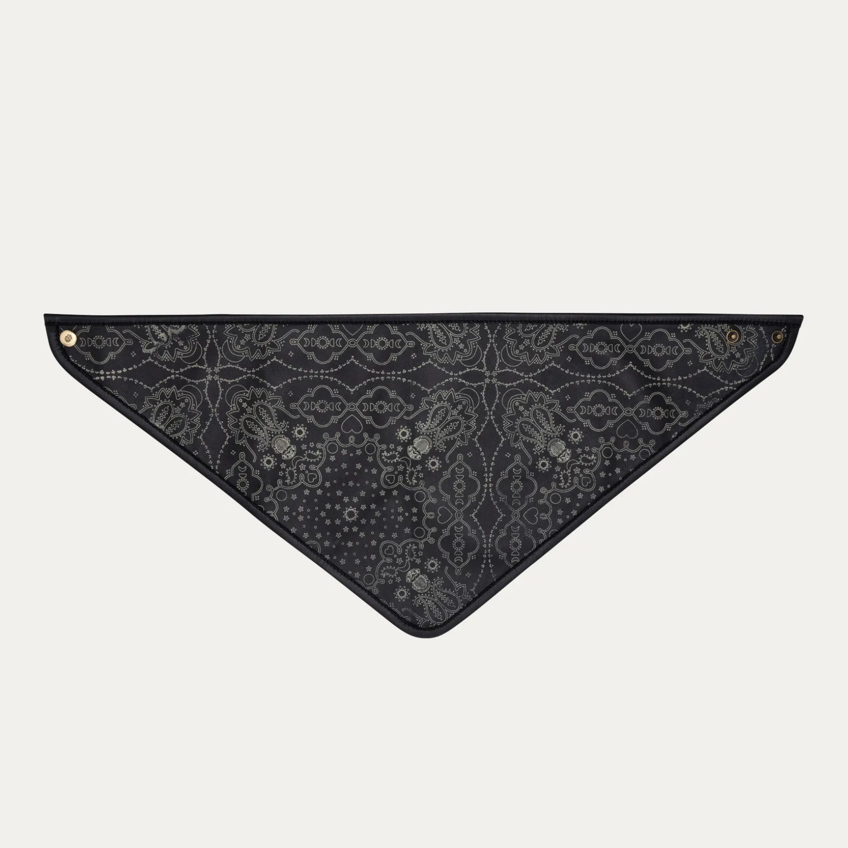 Best Sale Claris Virot Bandana Cuir Nappa Noir Imprimé Bandana