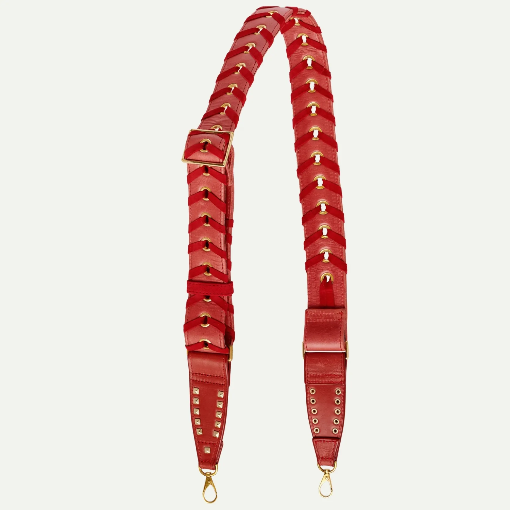 Fashion Claris Virot Bandoulière Cuir rouge