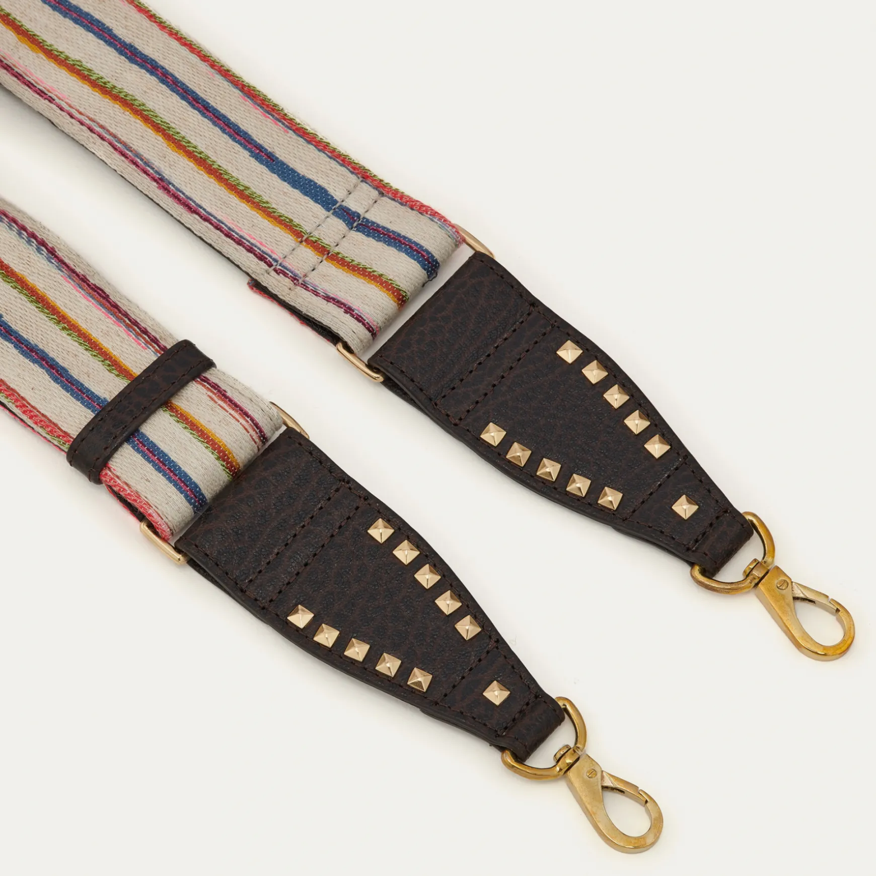 Best Sale Claris Virot Bandoulière Tissu rayé Tsumugi