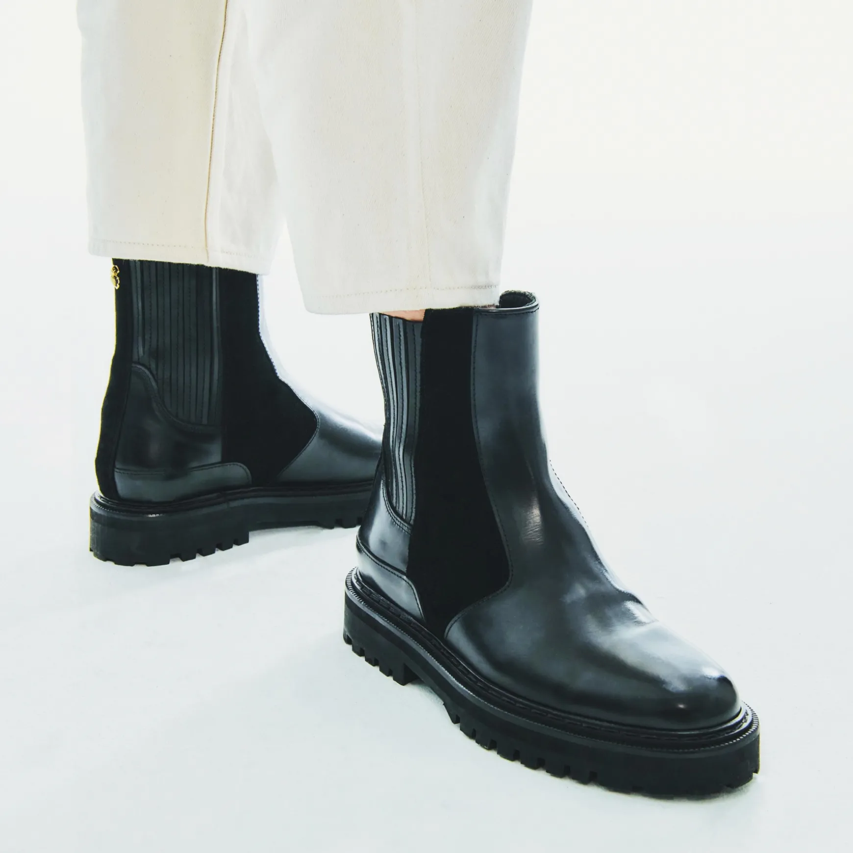 bottines_ziggy_2-4.webp Cheap Claris Virot Bottines Ziggy Cuir et Suède Noir