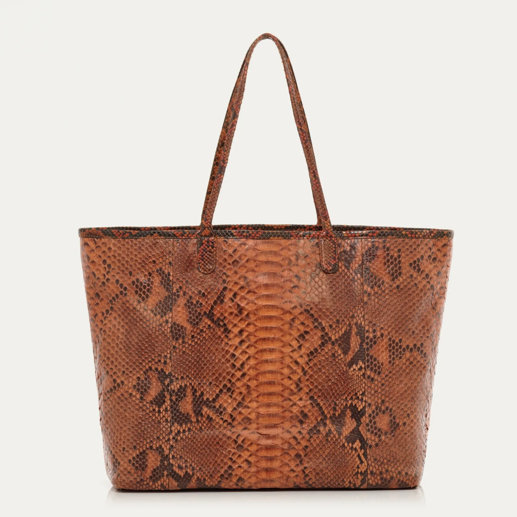 Cheap Claris Virot Cabas Marny Python Moka