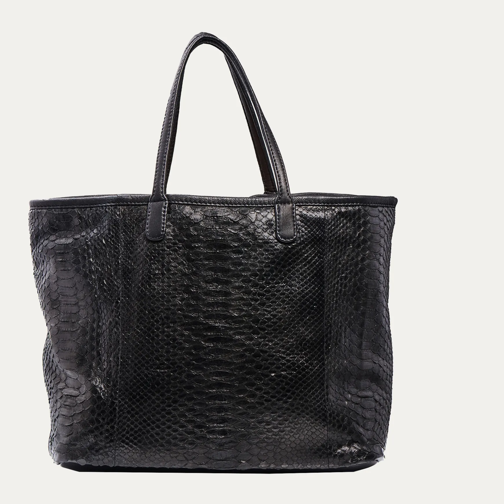 Store Claris Virot Cabas Marny Python Noir
