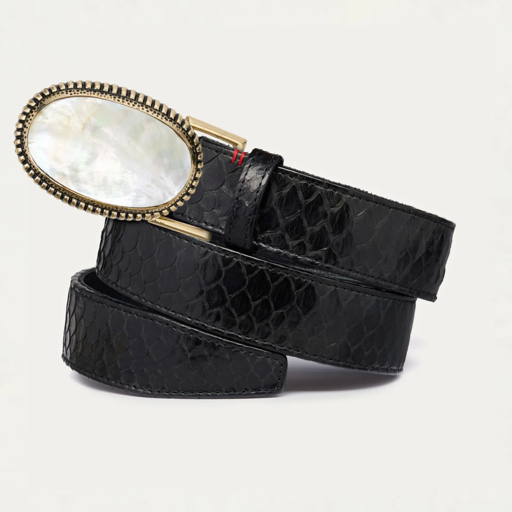 Sale Claris Virot Ceintures Dallas Python Noir