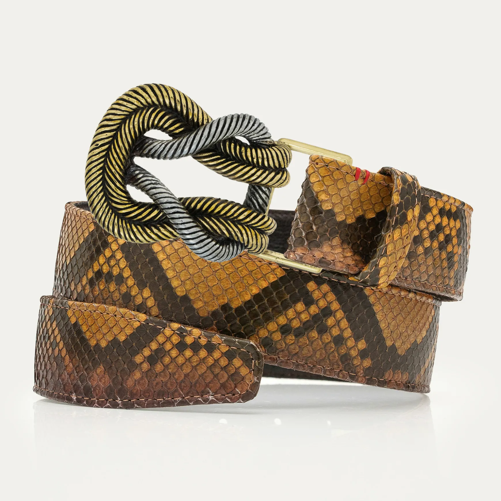Hot Claris Virot Ceintures Noeud Python Oeil de tigre