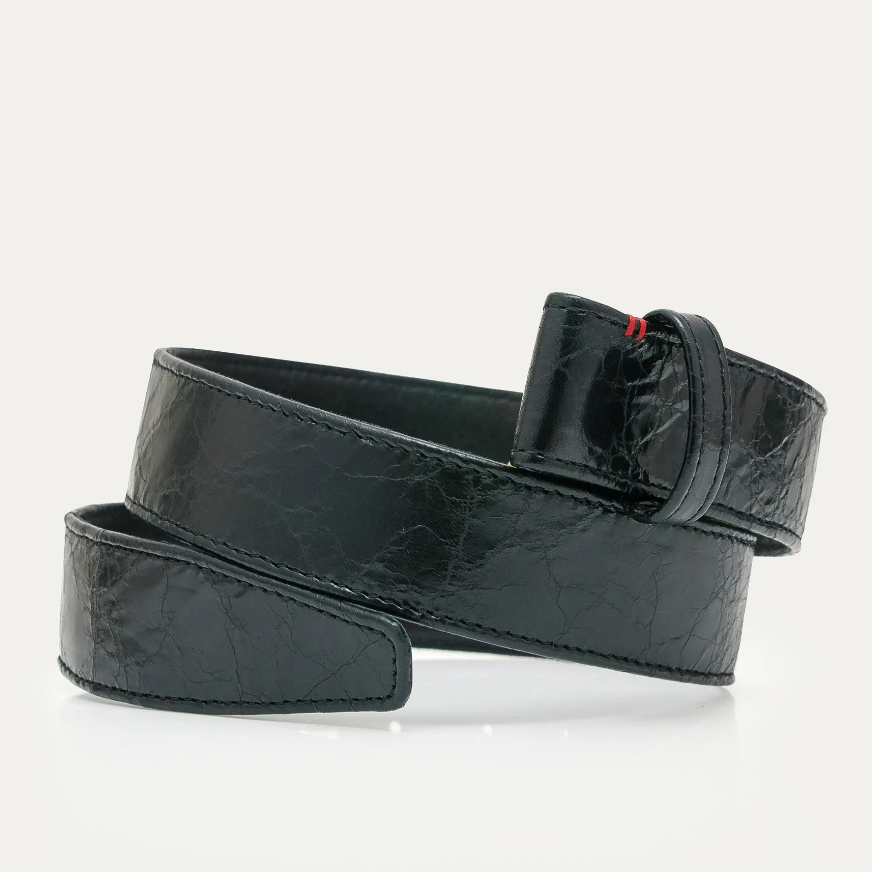 Outlet Claris Virot Ceintures Noeud Cuir Noir Vernis Vintage