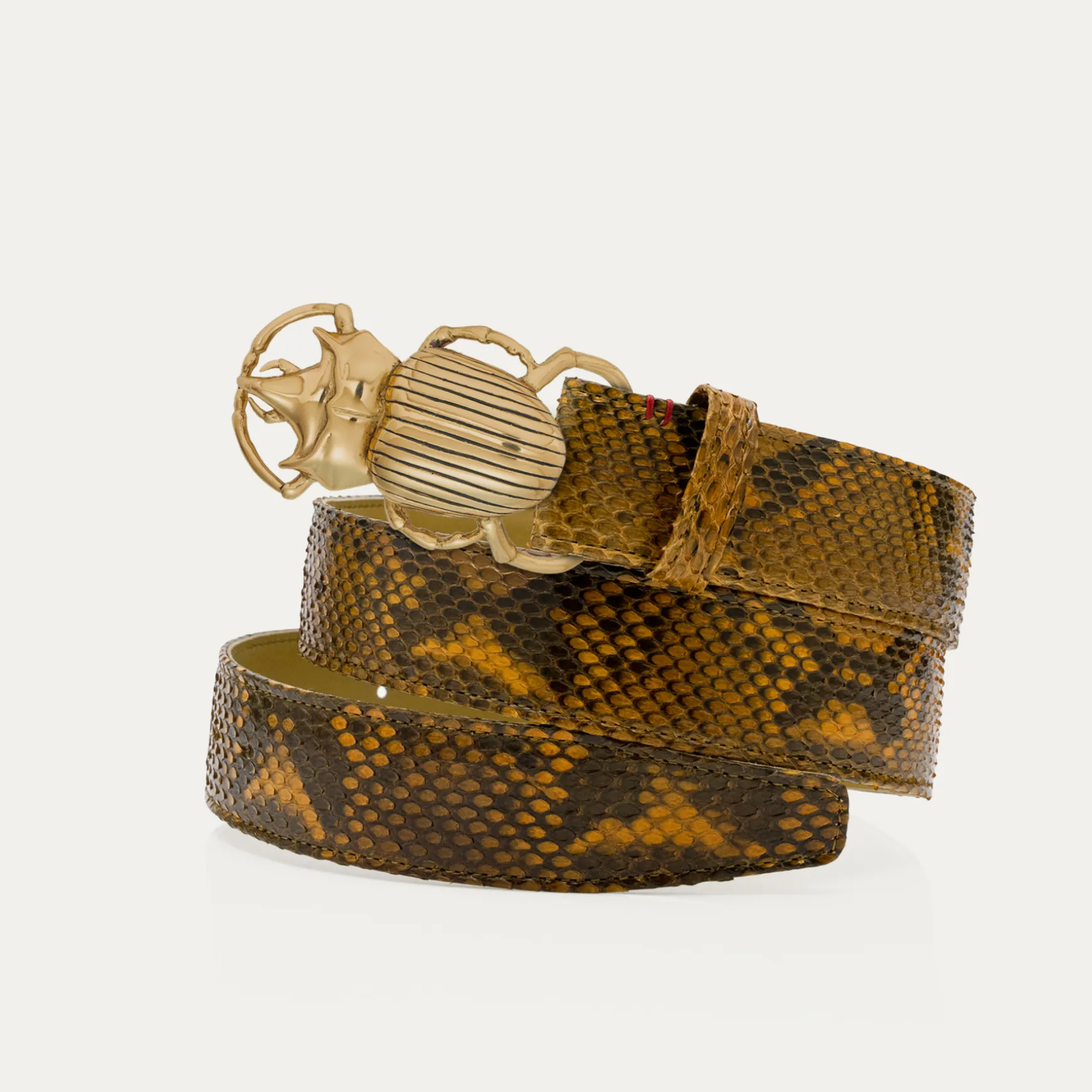 Discount Claris Virot Ceintures Scarabée Python Ranch