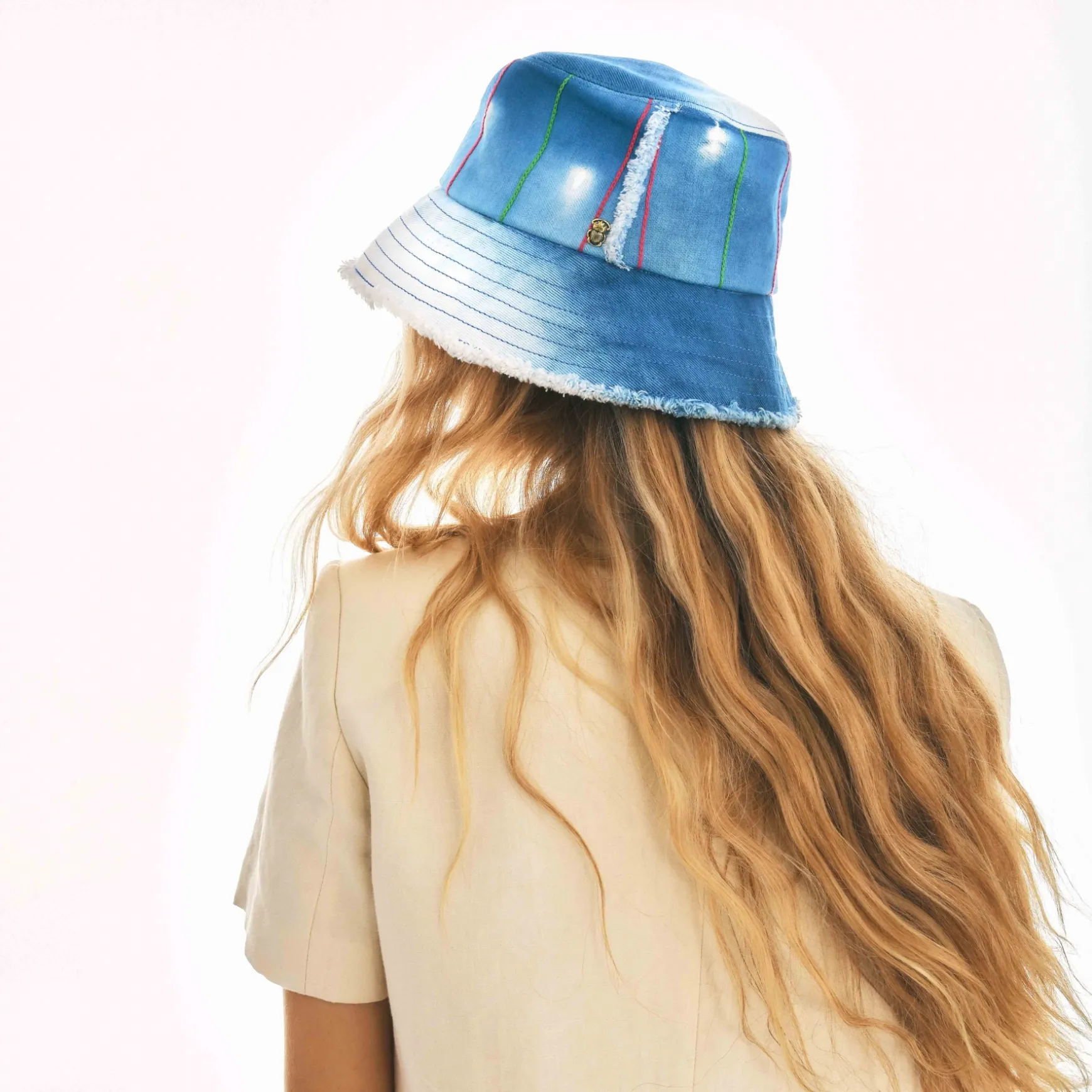 Flash Sale Claris Virot Chapeaux Tissu bogolan indigo