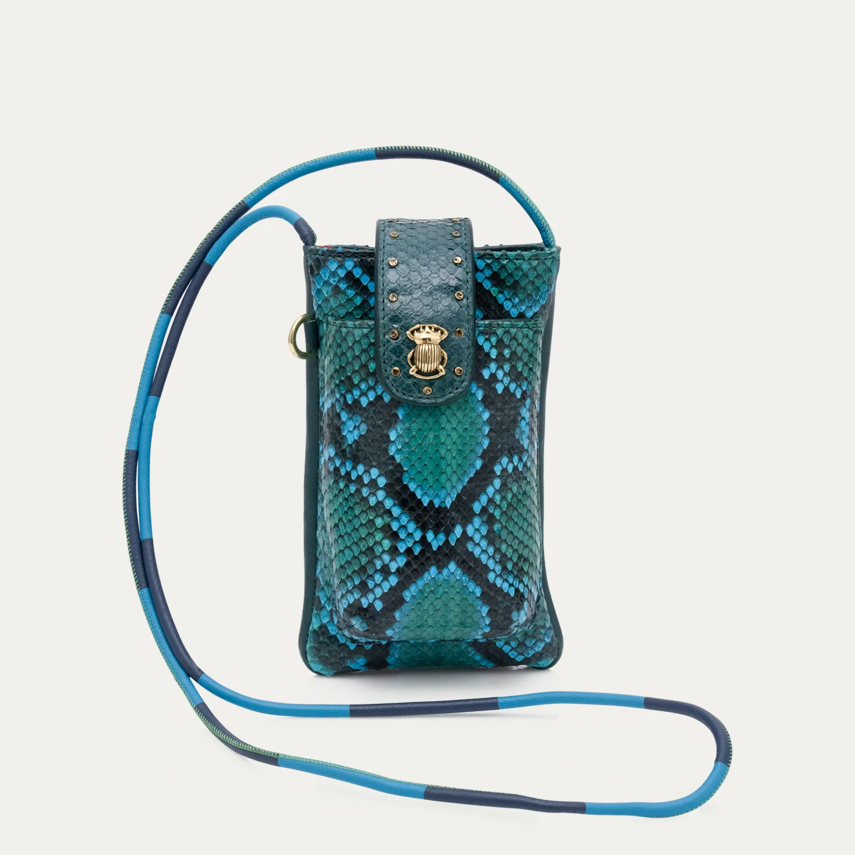 Flash Sale Claris Virot Etui Double Marcus Python Prairie