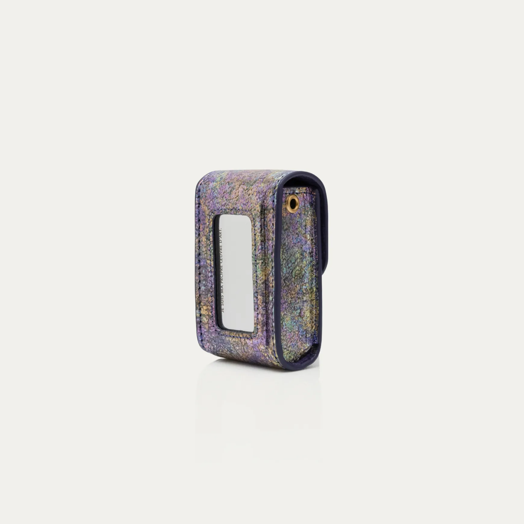 Store Claris Virot Etui Rouge à Levres Dita Cuir métallisé essence