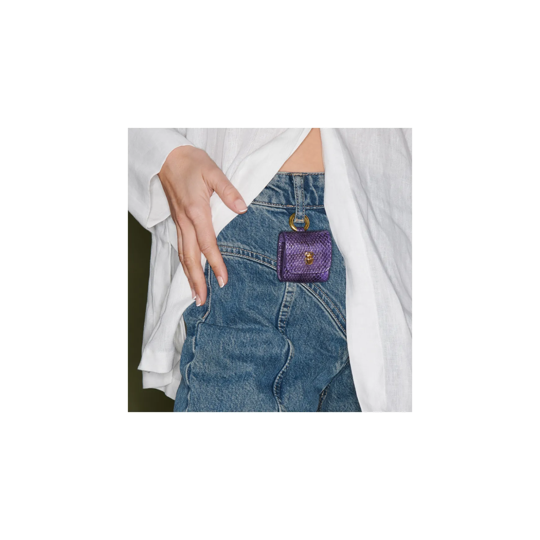 Cheap Claris Virot Etuis Airpods Jamie Serpent d'eau violet