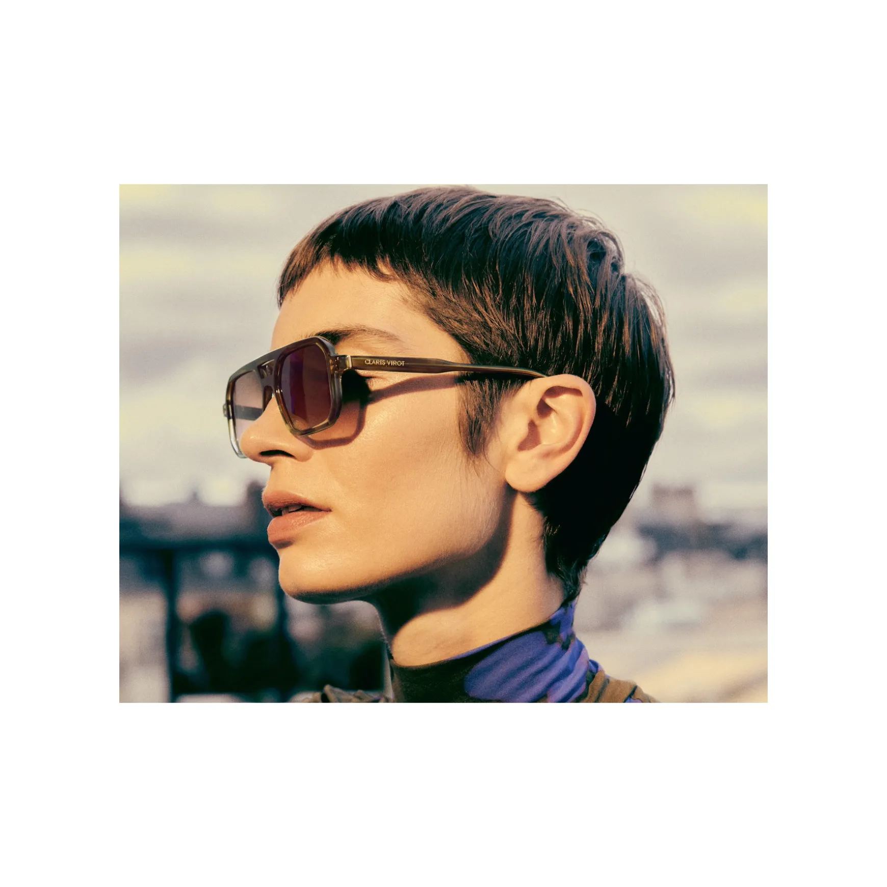 Best Sale Claris Virot Lunettes de Soleil Timor Sépia