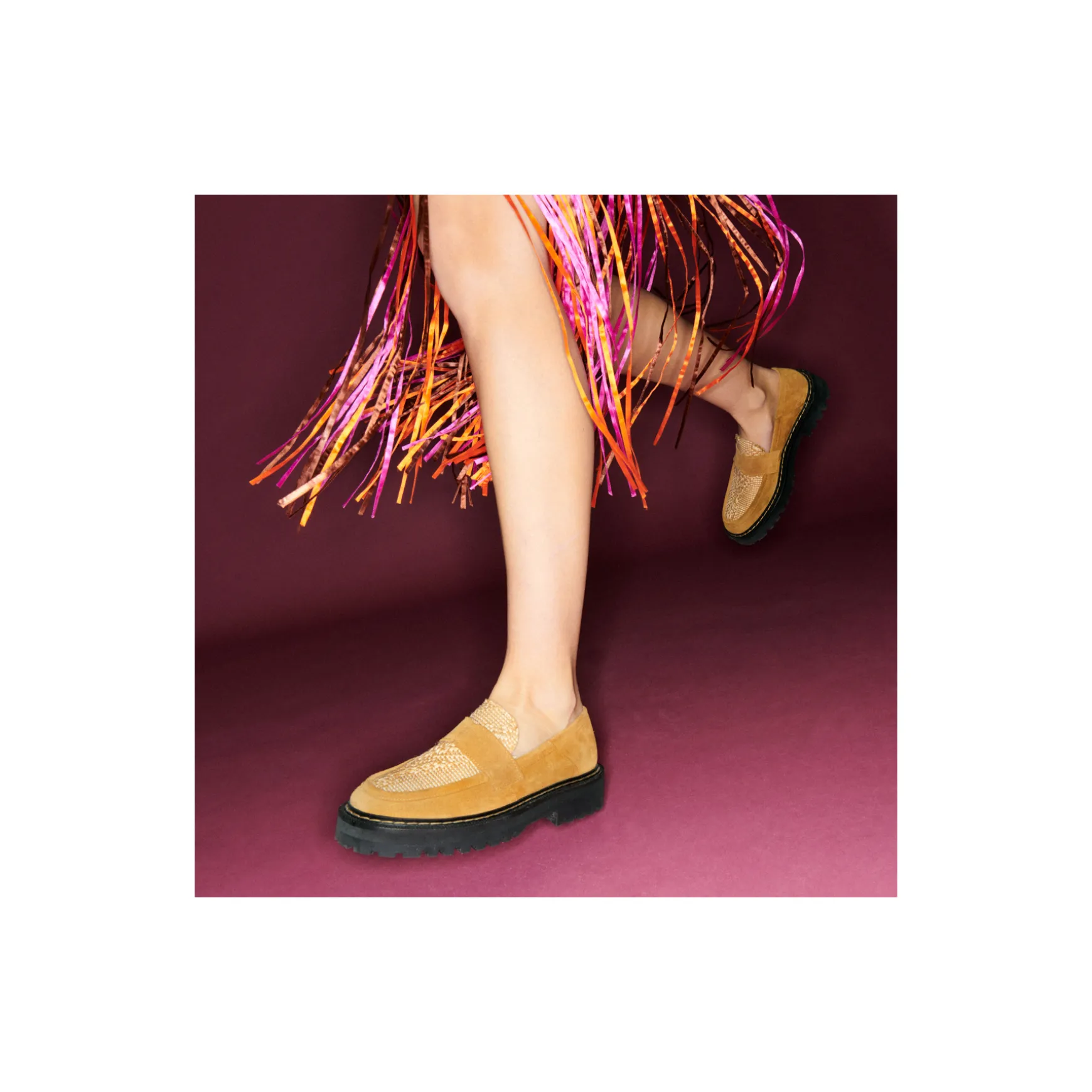 Hot Claris Virot Mocassins Mia Veau Velours Pécan