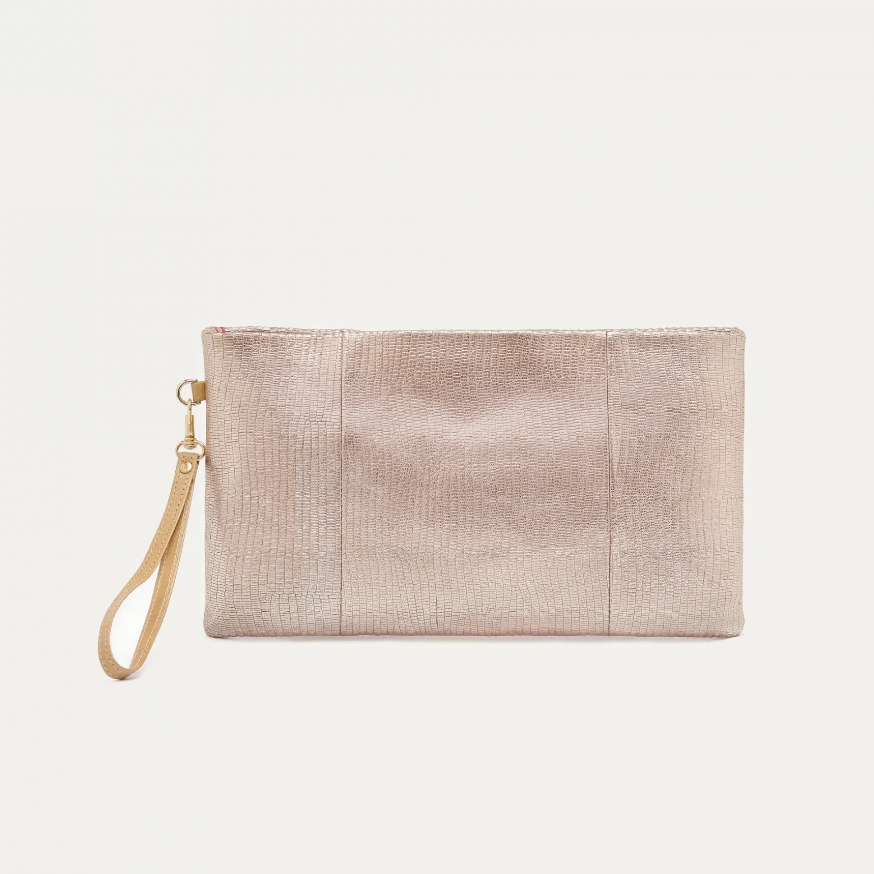 Discount Claris Virot Pochette Lou Cuir platine