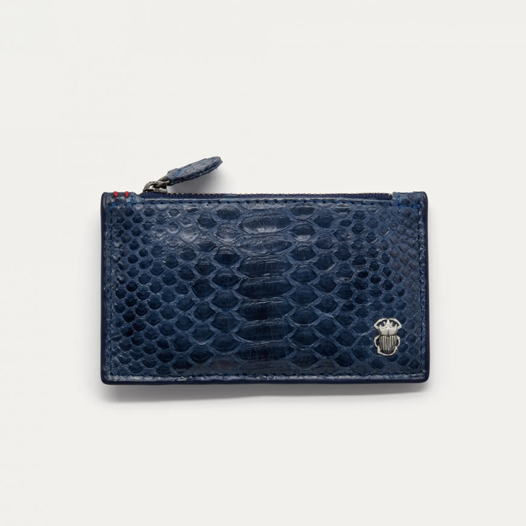 Sale Claris Virot Porte cartes Helena Python Navy