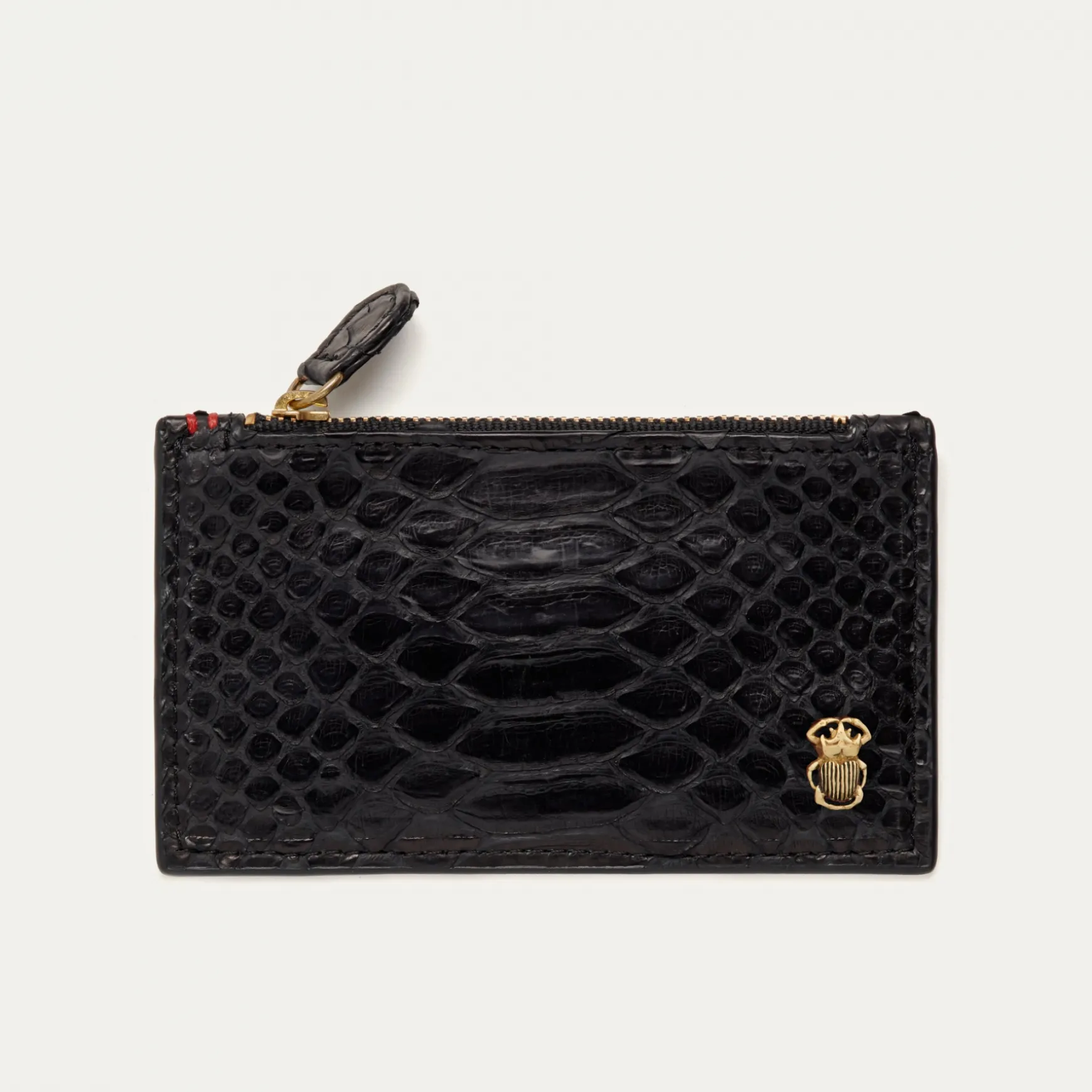 Best Claris Virot Porte cartes Helena Python Noir