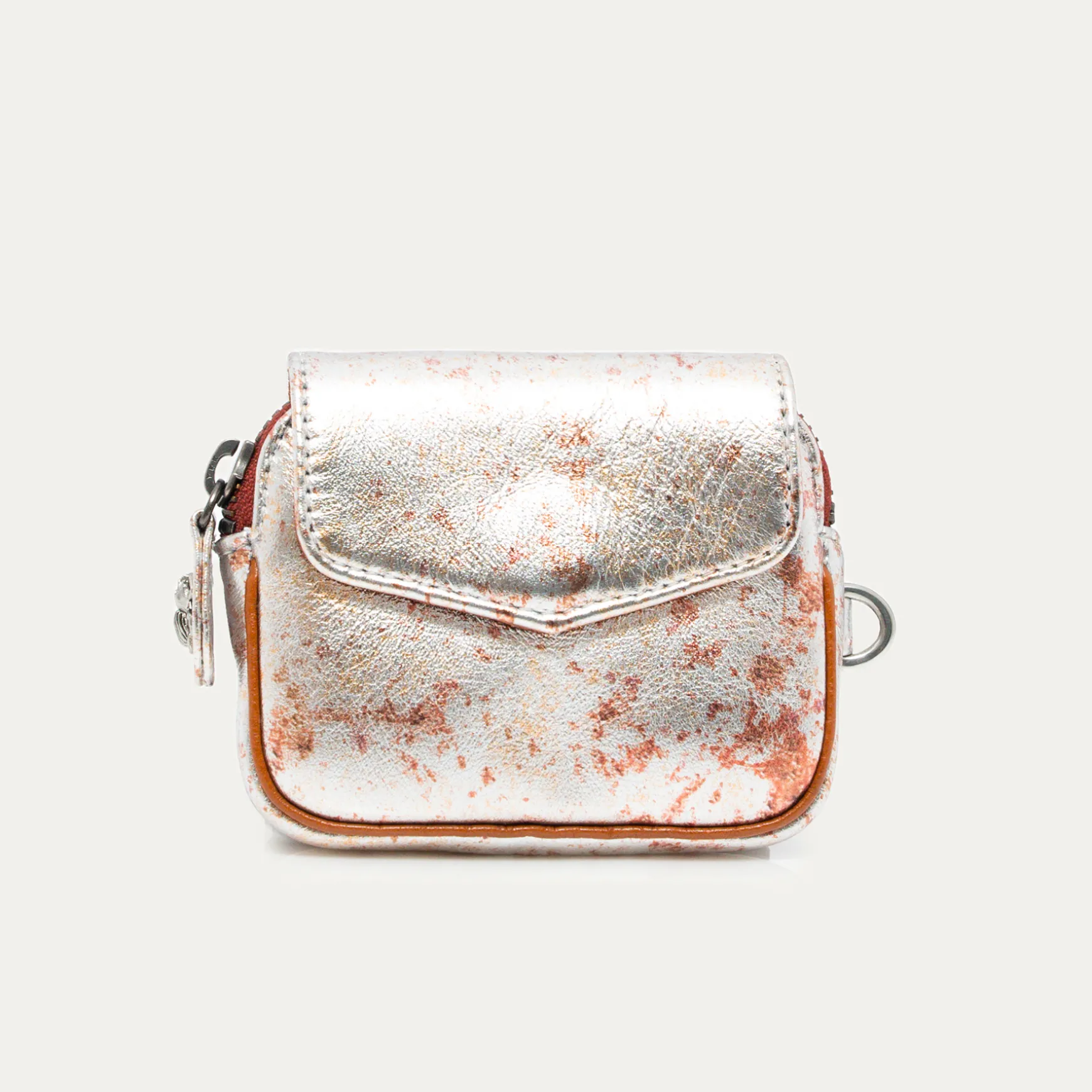 Discount Claris Virot Porte Monnaie Karl Cuir oxy metal