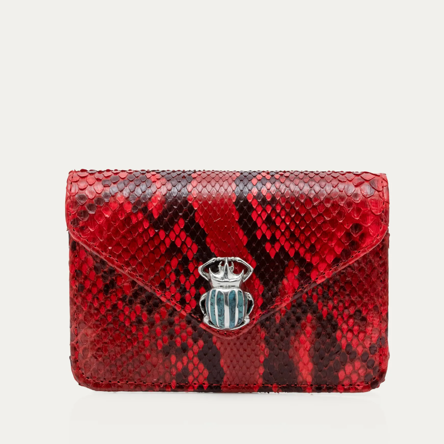 Hot Claris Virot Portefeuille Alex Python Rubis