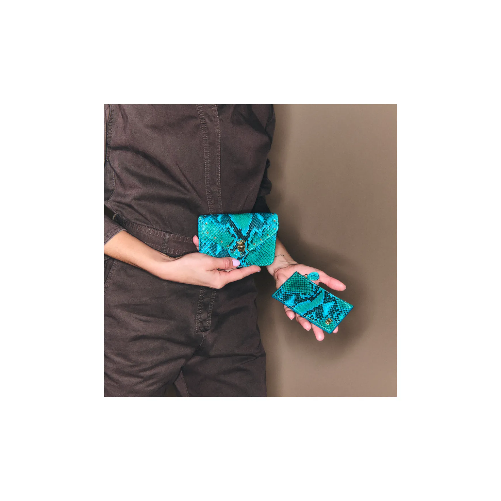 Hot Claris Virot Portefeuille Alex Python Prairie