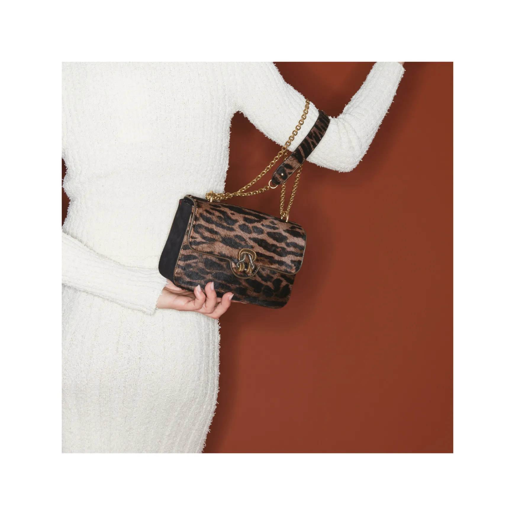 Flash Sale Claris Virot Sac Ava Medium Cuir ocelot