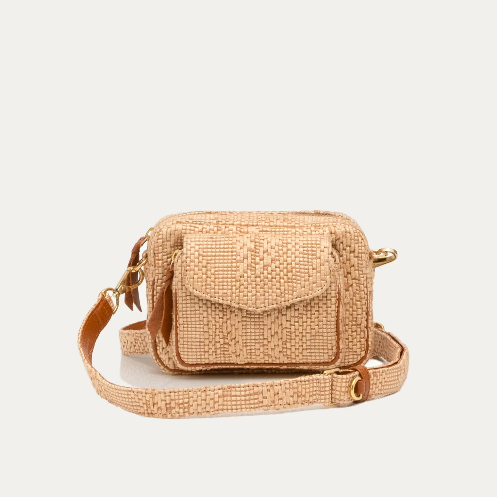 Hot Claris Virot Sac Baby Charly Tissu raphia
