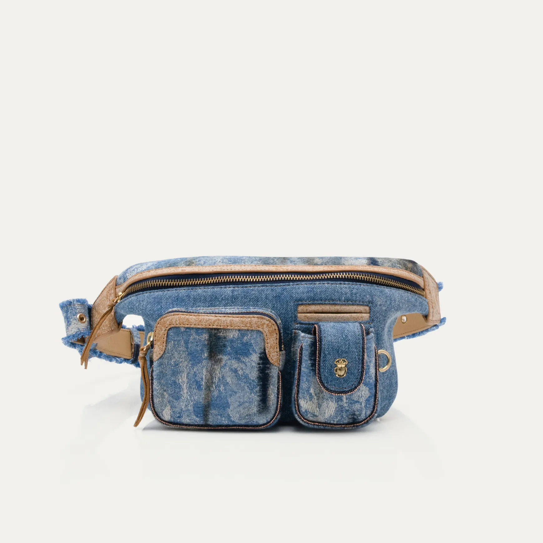 Shop Claris Virot Sac Banane Romeo Tissus Denim