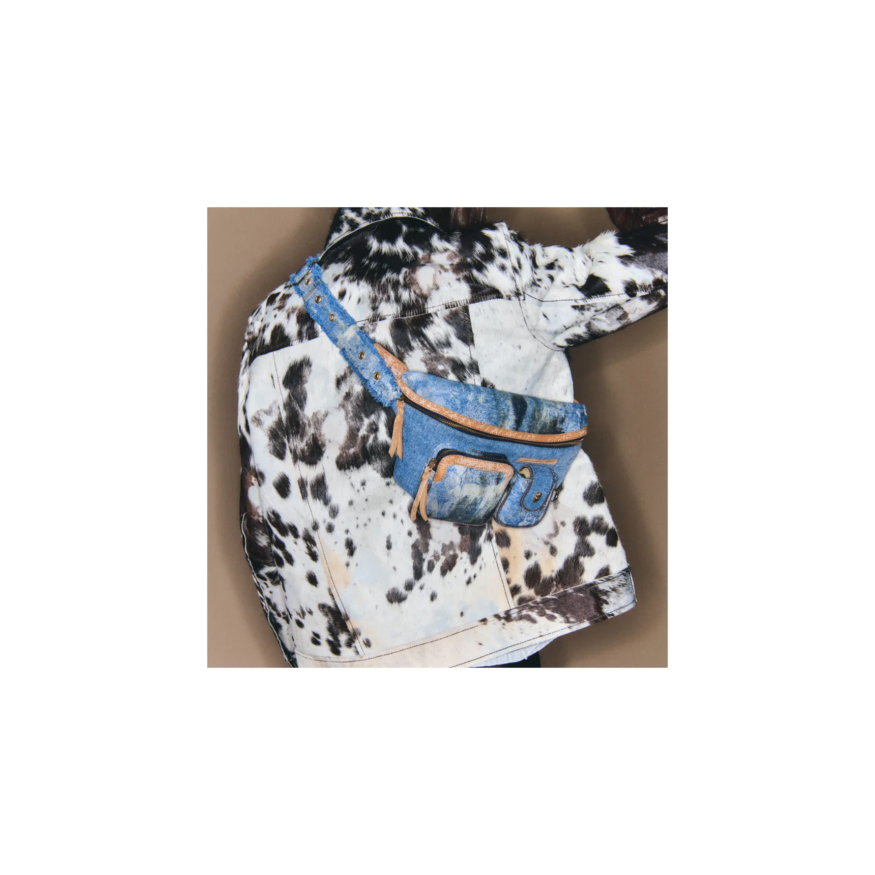 Shop Claris Virot Sac Banane Romeo Tissus Denim