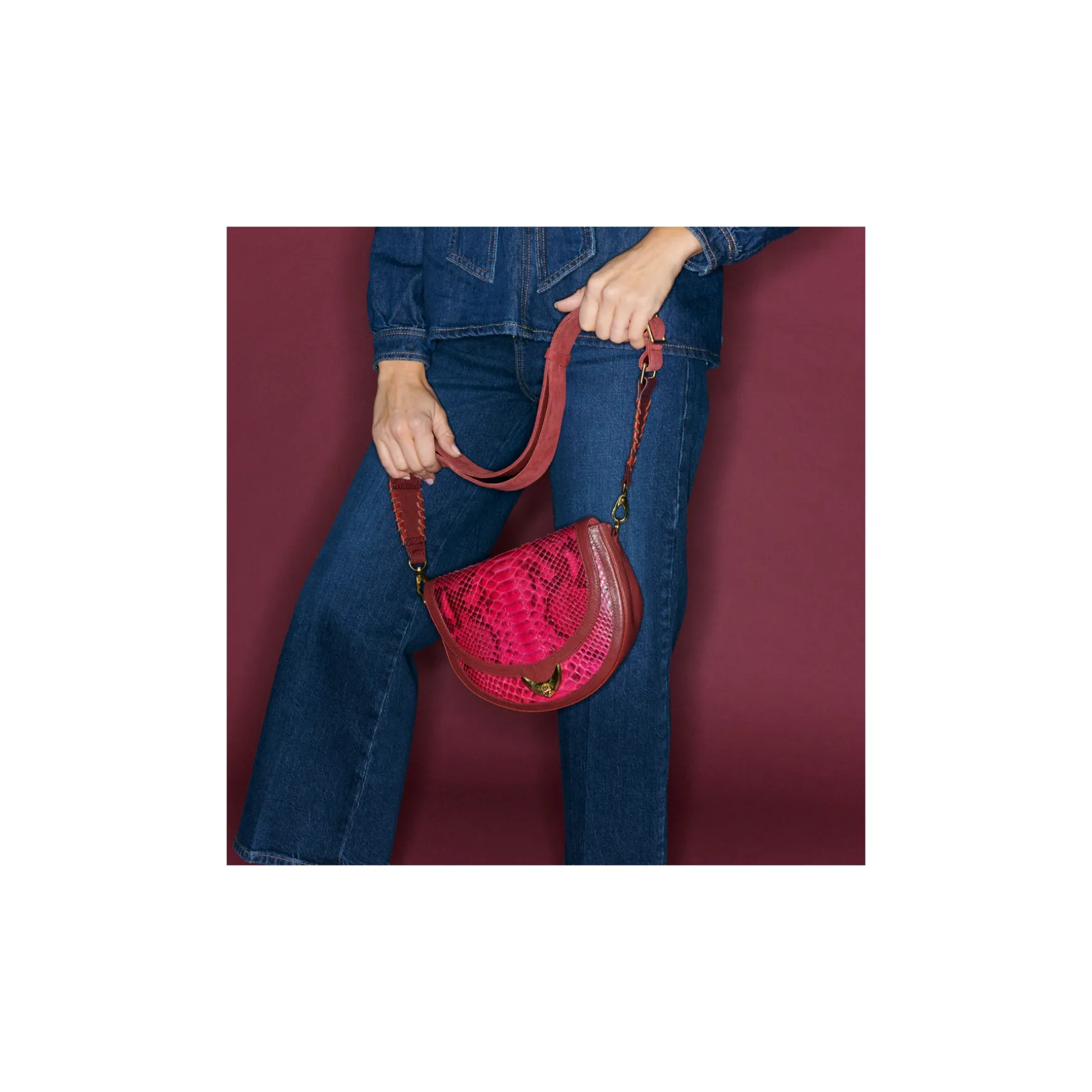 Online Claris Virot Sac Big Victoria Python Celosia Rose