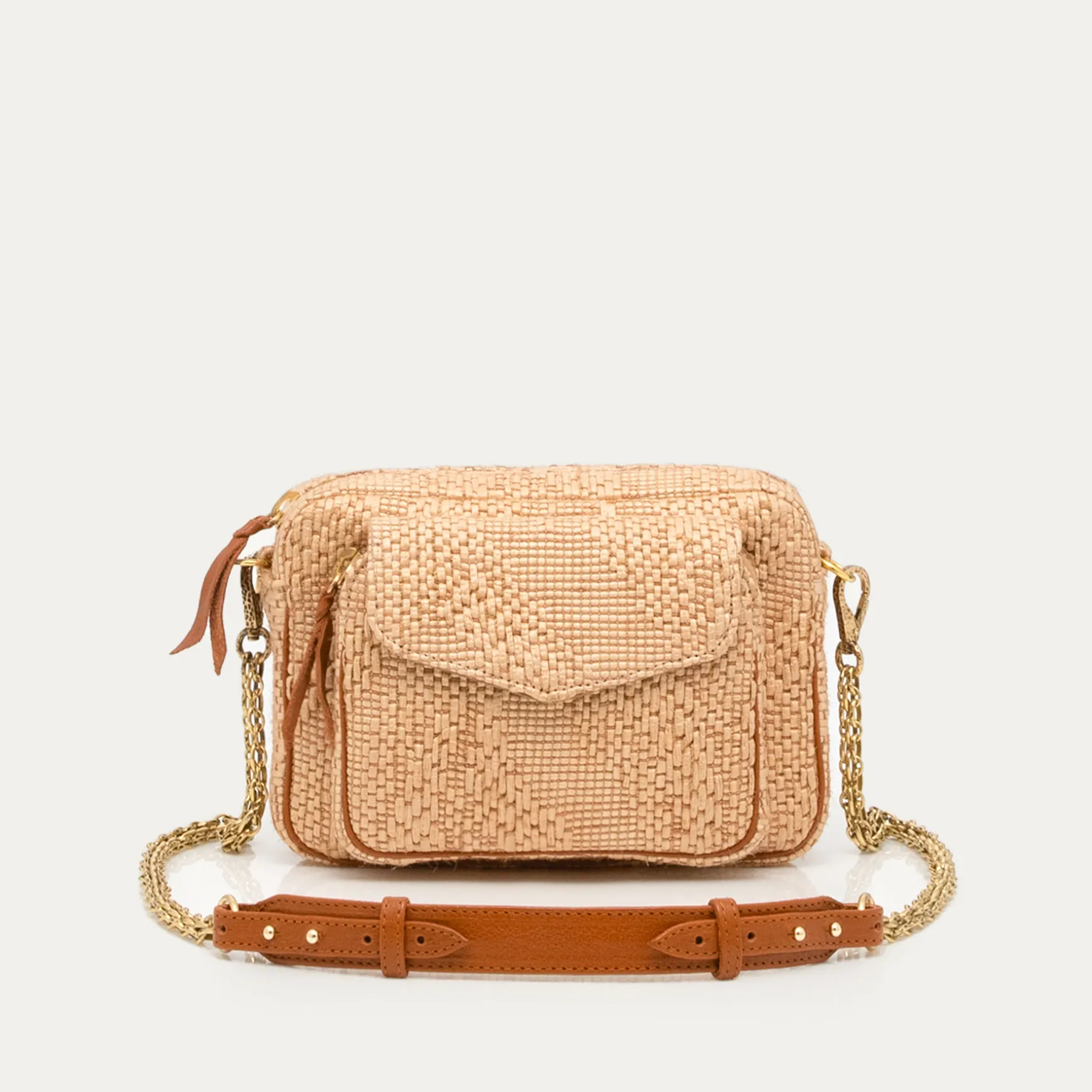 Store Claris Virot Sac Charly Tissu raphia