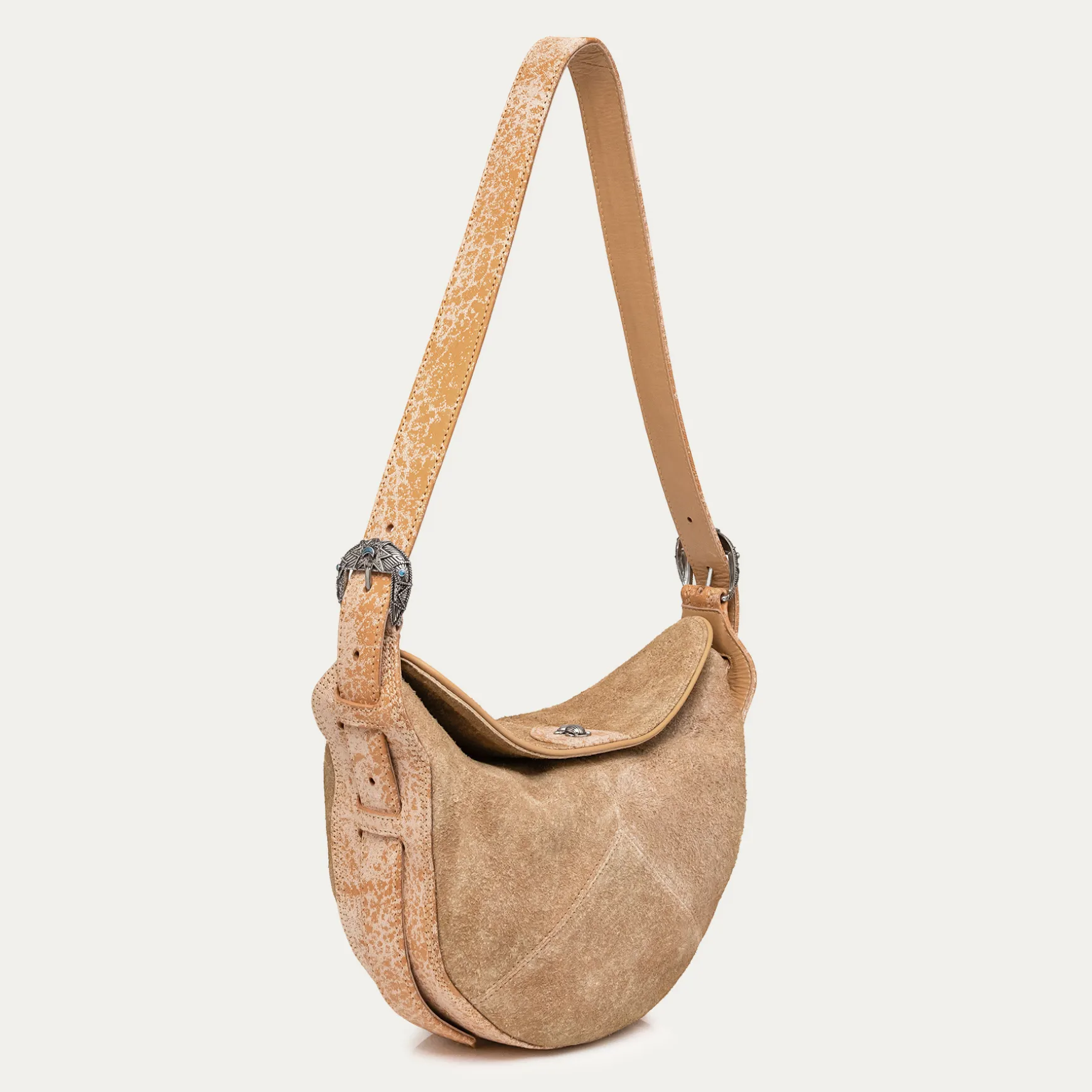 Discount Claris Virot Sac Estelle Cuir Sable Blanc