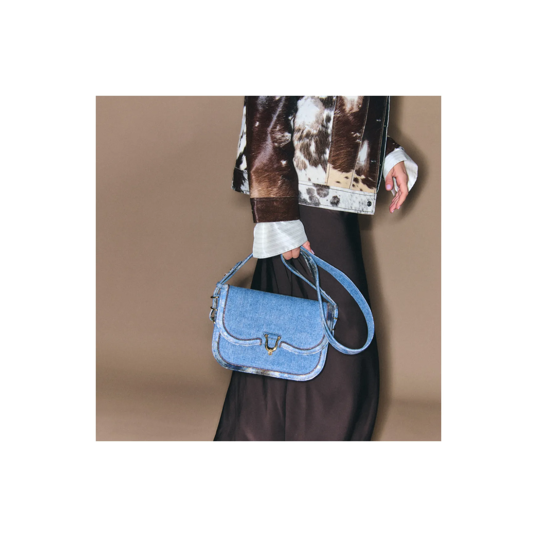 Outlet Claris Virot Sac Manon Tissus Denim