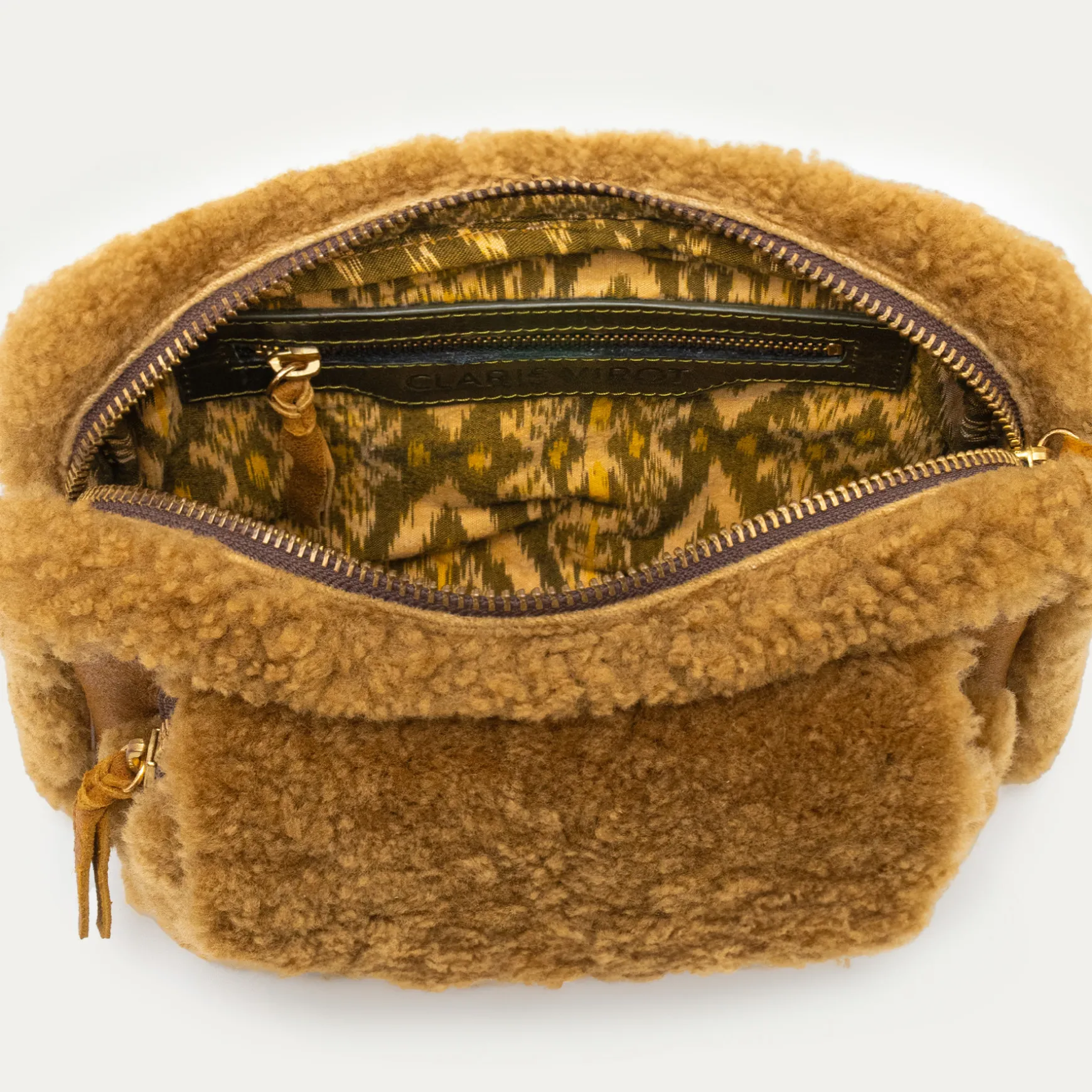 Online Claris Virot Sacs Big Charly peau lainée cuivre
